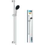 Shower set with 1 jet shower head, 90cm bar and flexible hose - GROHE Vitalio Start 110 26953001 - Water saving - Chrome