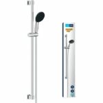 Shower set with 2 jets shower head, 90cm bar and flexible hose - GROHE Vitalio Start 110 26954001 - Water saving - Chrome