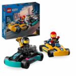 LEGO 60400 City Karts and Racing Drivers, Toy with 2 Karting, with 2 Car Driver Minifigures