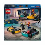 LEGO 60400 City Karts and Racing Drivers, Toy with 2 Karting, with 2 Car Driver Minifigures - Image 6