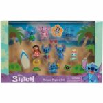 Figures and accessories – LICENSE /STITCH – Deluxe box set – 13 figures and accessories, Stitch in 5 poses, surfboard