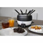 Fondue maker - LITTLE BALANCE - HAPPY - 800 W - 2 L - 8 people - White / Black