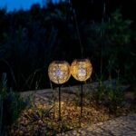 Set of 2 solar beacons to plant - LUMISKY - AGADIR - H45 cm - Oriental style - Warm white LED - Image 3