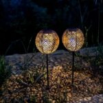 Set of 2 solar beacons to plant - LUMISKY - AGADIR - H45 cm - Oriental style - Warm white LED - Image 5