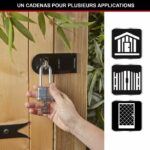 Steel padlock - 50 mm - D: 8 mm - octagonal shackle - Image 2