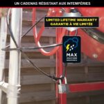 Steel padlock - 50 mm - D: 8 mm - octagonal shackle - Image 4