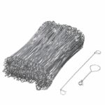 NATURE Lot of 200 Galvanized steel buckle ties for wire twisting machine - (L16 cm x Ø1 mm)