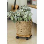 NATURE Roller table for plants - Bamboo composite - H8 x Ø30 cm - Image 2