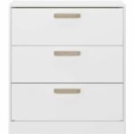 DREAM 3-drawer chest of drawers - Particle board - White decor - L79.7 x H87.8 x D43.8 cm