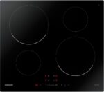 SAMSUNG NZ64M3707AK / EF - Induction hob - 4 areas - W 59 x D 57 cm - Glass coating - Black