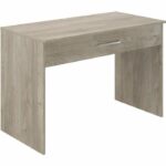 Large drawer desk - Oak melamine - 110 x 56 x 81.5 cm - Image 3