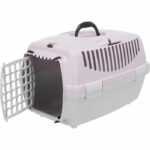 TRIXIE Capri 2 Transport Box - XSS - 37 x 34 x 55 cm - Light grey and mauve - For dogs - Image 2
