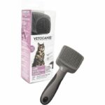 VETOCANIS Retractable and self-cleaning card brush - To remove dead hair - For cat