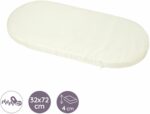 Pram mattress - 72 x 32 cm - Removable cover - Antibacterial - Anti-mold - Anti-mite - Thickness 4 cm - Made in France - Image 3
