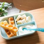 BEABA Silicone lunch set 2 pieces compartmental - blue - Image 4