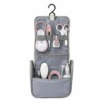 BÉABA Nomad baby toiletry bag, 9 accessories, Old pink - Image 2
