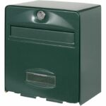 Box Burg Wachter Balthazar Mini 1 door - Wall - Galvanized steel - Total opening - Green - Made in France - Image 2