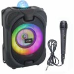 Bluetooth Karaoke Light Speaker - INOVALLEY - DANCE CUBE 44 - 150W - LED Kaleidoscope Effect