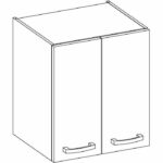 High cabinet 2 hinged doors - Sonoma chene decor - L 60 cm x D 31.6 x H 72 cm - lassen - Image 6