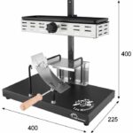 Raclette machine - LITTLE BALANCE - Savoyarde half wheel - 850 W - 6 people - Meuuuh design / Stainless steel - Image 3