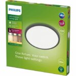 Philips LED Ceiling Light Superslim - 15W - IP54 - Black - Image 2