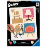 CreArt 24x30 cm EAMES - Creative leisure - Painting by numbers - Adult - Ages 12 - 20153 - French version - Ravensburger