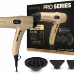 Steam hair straightener dryer - SAINT ALGUE - DEMELISS PRO SERIES - Ultra powerful steam technology with integrated tank