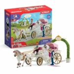 Figurine The bride and groom's carriage, 5 years old, schleich 42641 HORSE CLUB - box, 106 pieces