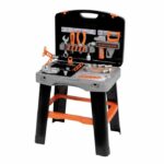 Smoby - Black and Decker - Bricolo Smart Workbench - Imitation game - Case that transforms into a workbench - 33 accessories included - Fa