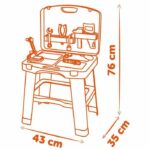 Smoby - Black and Decker - Bricolo Smart Workbench - Imitation game - Case that transforms into a workbench - 33 accessories included - Fa - Image 5