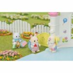 The Baby Duo on a Walk - SYLVANIAN FAMILIES - 5747 - Chocolate Rabbit and Persian Cat with Accessories - Image 2