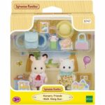 The Baby Duo on a Walk - SYLVANIAN FAMILIES - 5747 - Chocolate Rabbit and Persian Cat with Accessories