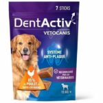 DentActiv - 7 Sticks - VETOCANIS - Oral Hygiene with Chicken for Dogs 15kg+