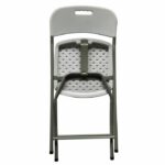 Set of 2 folding chairs - powder coated steel frame - 42 x 42 x 87 cm - Tube steel Ø 19 x 1 mm - Image 3