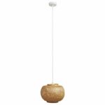 Bamboo pendant light - D 30 x H 140 cm - Beige - Image 3