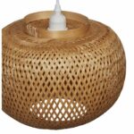 Bamboo pendant light - D 30 x H 140 cm - Beige - Image 4