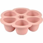 BEABA Multiportions silicone 6×90 ml pink
