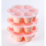 BEABA Multiportions silicone 6x150 ml pink - Image 3