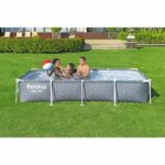 BESTWAY Above Ground Tubular Pool Kit - Steel Pro - 366 x 201 x 66 cm - Rectangular (Includes Cartridge Filter) - Image 2