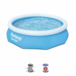 Autoportant Bestway Self -ground Pool Kit - Marine Fast - 305 x 76 cm - Round (delivered with a filtration pump)