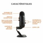 USB Microphone - Blue Yeti - For Recording, Streaming, Gaming, Podcast on PC or Mac - Black - Image 6