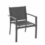 Garden furniture - Steel structure - 4 people - Grey - Image 4