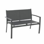Garden furniture - Steel structure - 4 people - Grey - Image 5