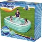Bestway Inflatable Children's Pool - Rectangular - 201 x 150 x 51 cm - Blue – Bild 2