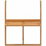 LILOU hanging balcony table - FSC acacia wood - Foldable - 60x44x80 cm - Image 3