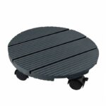 NATURE Shelf on casters for plants - Wood composite - H7 x Ø30 cm