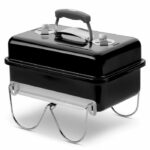 WEBER Charcoal Go-Anywhere Charcoal Charcoal Grill - Chrome Steel - Black