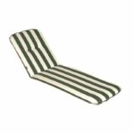 PRIVATE GARDEN Sun lounger cushion CANCALE Green 184x59x5.5cm