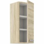 High cabinet 1 hinged door - Sonoma chene decor - L 30 x D 31.6 x H 72 cm - lassen - Image 3