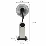 Fan fan 3 in 1 OCEANIC - Air Ion function - 95W - Ø40 cm - LED display - Remote control - Timer - Image 5